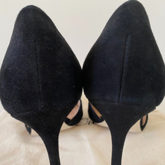 🇮🇹 Made in Italy | J.Crew Elsie suede d’Orsay Black pumps - Picture 9 of 17